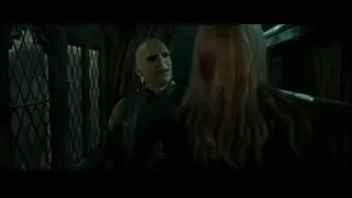 bald man and woman in dimly lit room — Harry Potter and the Deathly Hallows 2