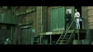 Black vintage car parked in alleyway — The Matrix