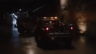 cars in dark tunnel at night — The Avengers