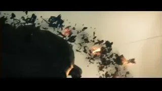 city with large explosion and smoke — Superman: Man of Steel