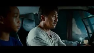elderly man and young boy in car — The Karate Kid