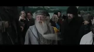 Elderly man with beard speaking to crowd — Harry Potter and the Goblet of Fire