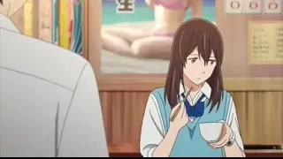 girl with chopsticks at desk with man — I Want To Eat Your Pancreas