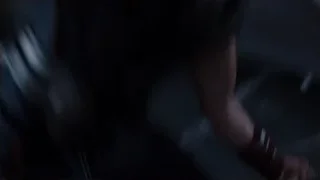 Hulk holding woman in warehouse — The Avengers