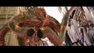 large green dragon creature on city street — Doctor Strange 2