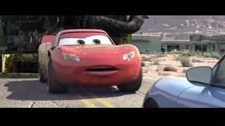 Lightning McQueen driving on road — Cars