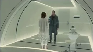 man and woman in futuristic room — Blade Runner 2049