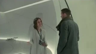 man and woman standing in futuristic room — Blade Runner 2049