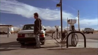 Man filling car at gas station — Breaking Bad