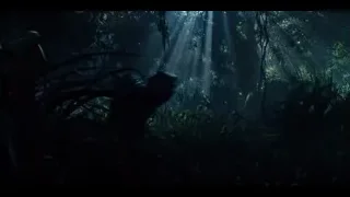 man holding gun in dark room — Jurassic World