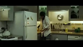 man holding walkie-talkie in kitchen — Fight Club