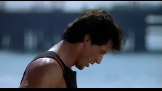 Man in black tank top in gym — Rocky III