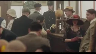 man in military uniform behind bar — Peaky Blinders