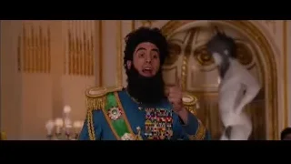 man in military uniform in ornate room — The Dictator
