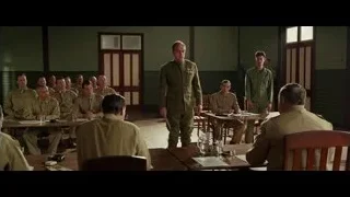 Man in military uniform speaking to group — Hacksaw Ridge