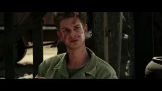 man in military uniform with bruise — Hacksaw Ridge