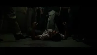 Man lying on ground with blood in dark room — Fight Club