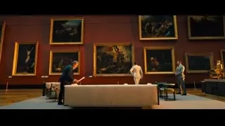 men in art gallery looking at paintings — John Wick: Chapter 4