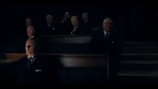 men in courtroom with man speaking into microphone — Peaky Blinders