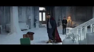men walking in luxurious snow-covered room — Spiderman: No Way Home