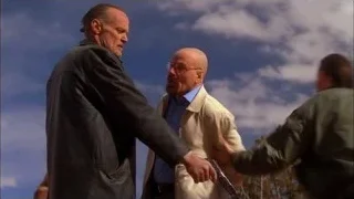 men with guns in desert — Breaking Bad