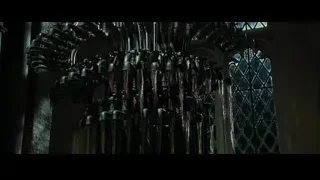 Metal pipes hanging in dark room — Harry Potter and the Goblet of Fire