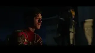 Miles Morales in Spider-Man suit in dark room — Spiderman: No Way Home
