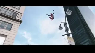 people gathered around Spiderman on street — Spiderman: No Way Home