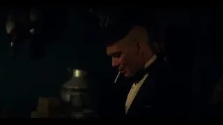 People walking on bridge with city skyline — Peaky Blinders