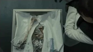 person holding bag of meat — Blade Runner 2049
