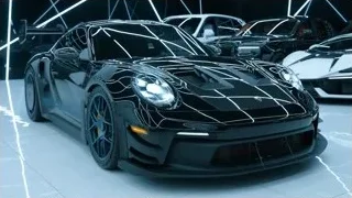 Porsche sports car in showroom — Sports Cars