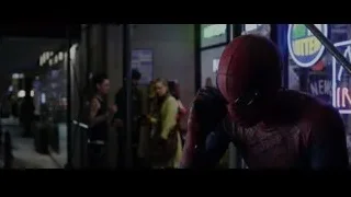 Spider-Man in city street at night — The Amazing Spider Man