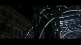Spider-Man suspended in mid-air over city — The Amazing Spider Man