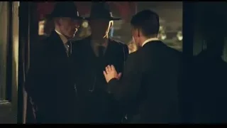 Three men in suits talking in bar — Peaky Blinders