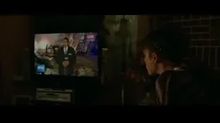 TV screen showing news anchor with microphone — Spiderman: No Way Home
