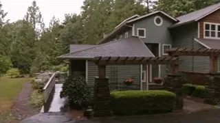 two-story house with pergola and trees — Screened Out