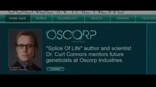 Webpage featuring Dr Curt Connors — The Amazing Spider Man
