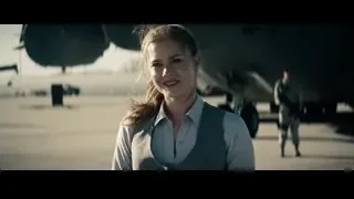 woman standing in front of fighter jet — Superman: Man of Steel
