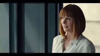 Woman with eyes closed peaceful portrait — Jurassic World