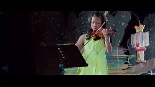 young girl playing violin on stage — The Karate Kid