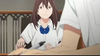young girl writing at classroom desk — I Want To Eat Your Pancreas