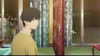 young man looking out window at city skyline — I Want To Eat Your Pancreas
